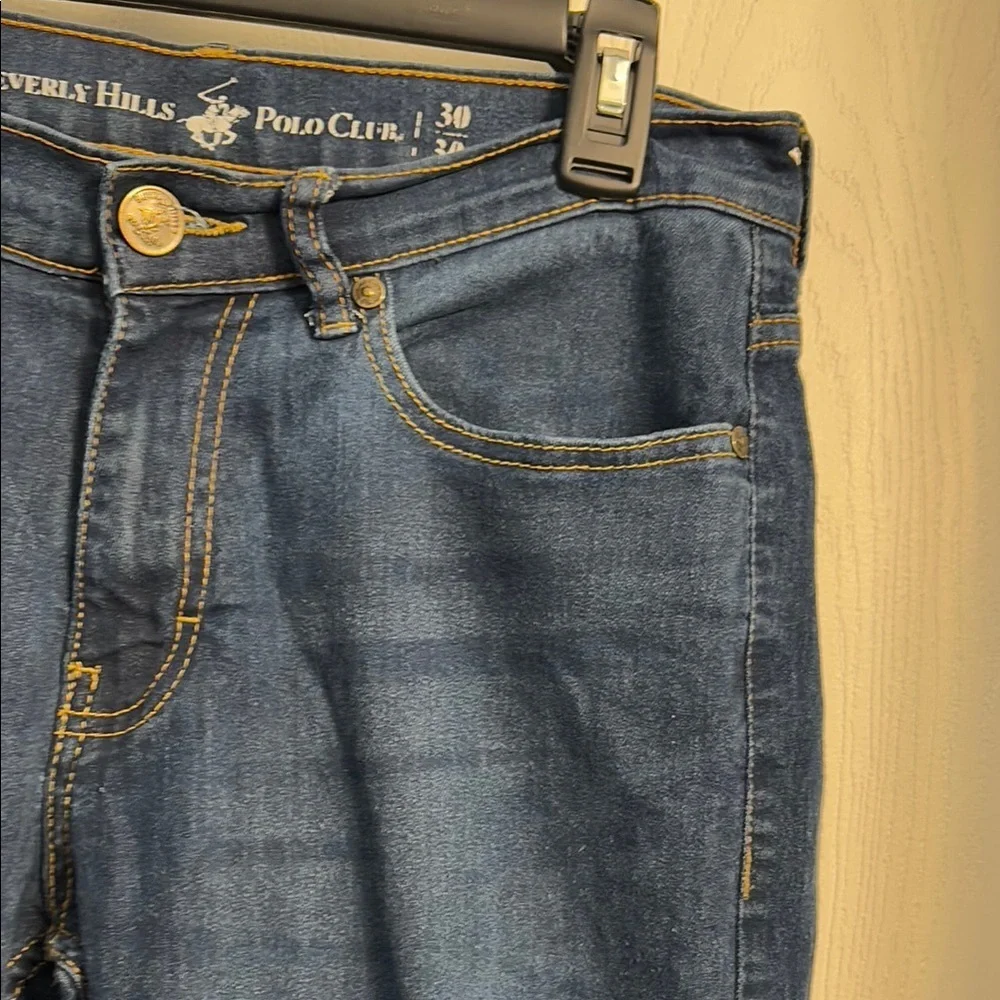 Beverly Hills Polo Club Blue Straight Jeans Classic Style